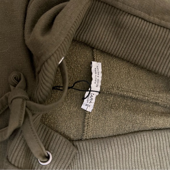 Women's Zara Oversized Hoodie in Army Green - Size Small - Picture 3 of 7